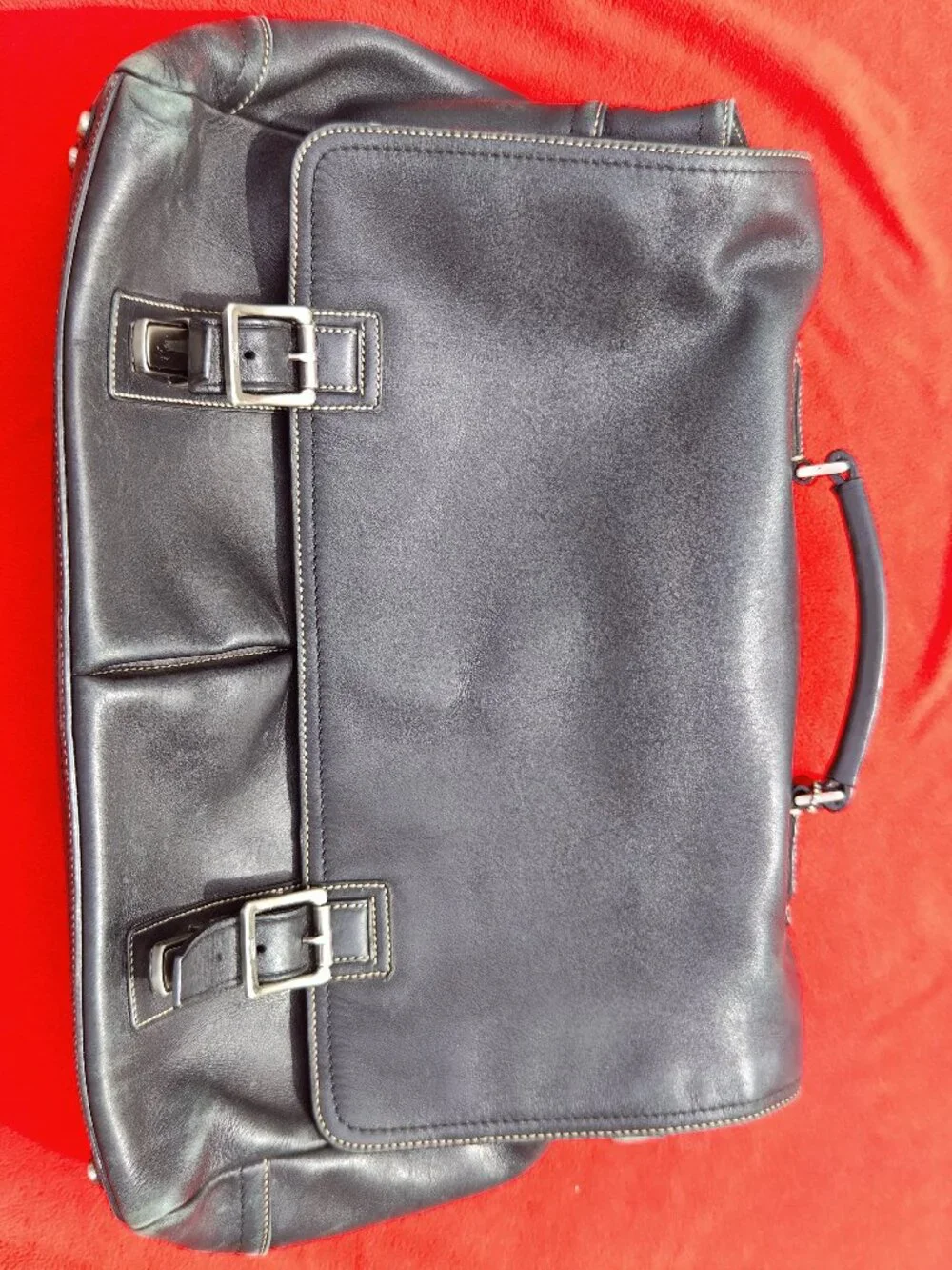 Authentic Coach 6455 Thompson Executive Leather Briefcase